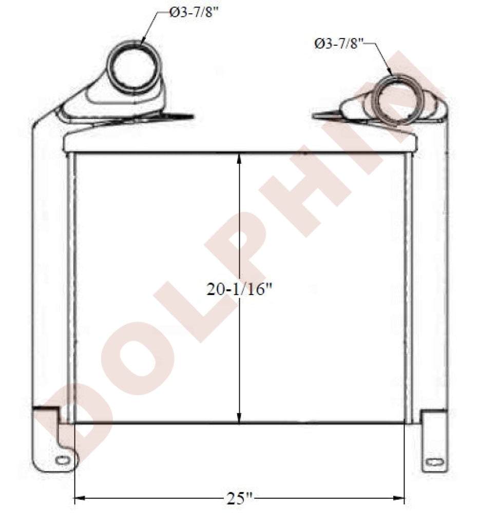 Mack Charge Air Cooler - Mru (2007-2014) 25 X 20-1/16 3-1/4 Charge Air Cooler
