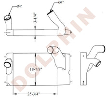 PETERBILT CHARGE AIR COOLER, 387 (2000-2005) 25-3/4" x 18-7/8" x 3-1/4"