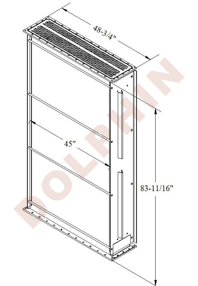 LOCO CORE 10 Row Mechanical Bonded Radiator Core - 83 11/16