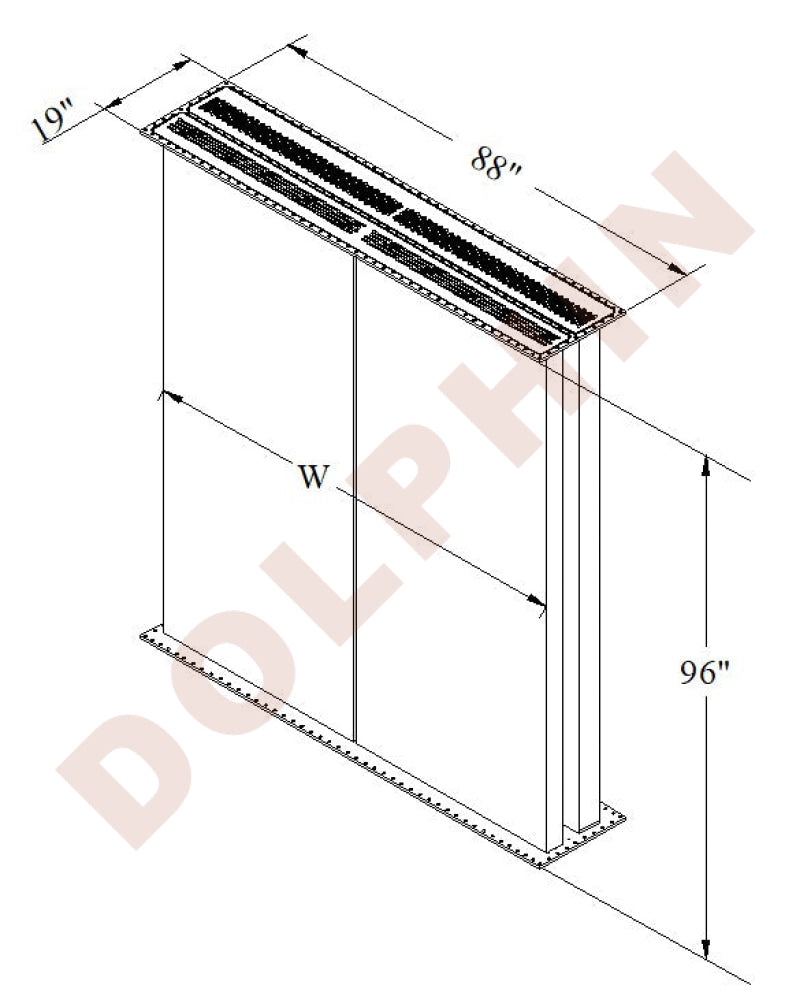 Locomotive Core - 96’’ x 84-5/16’’ x 3-5/8’’ Core
