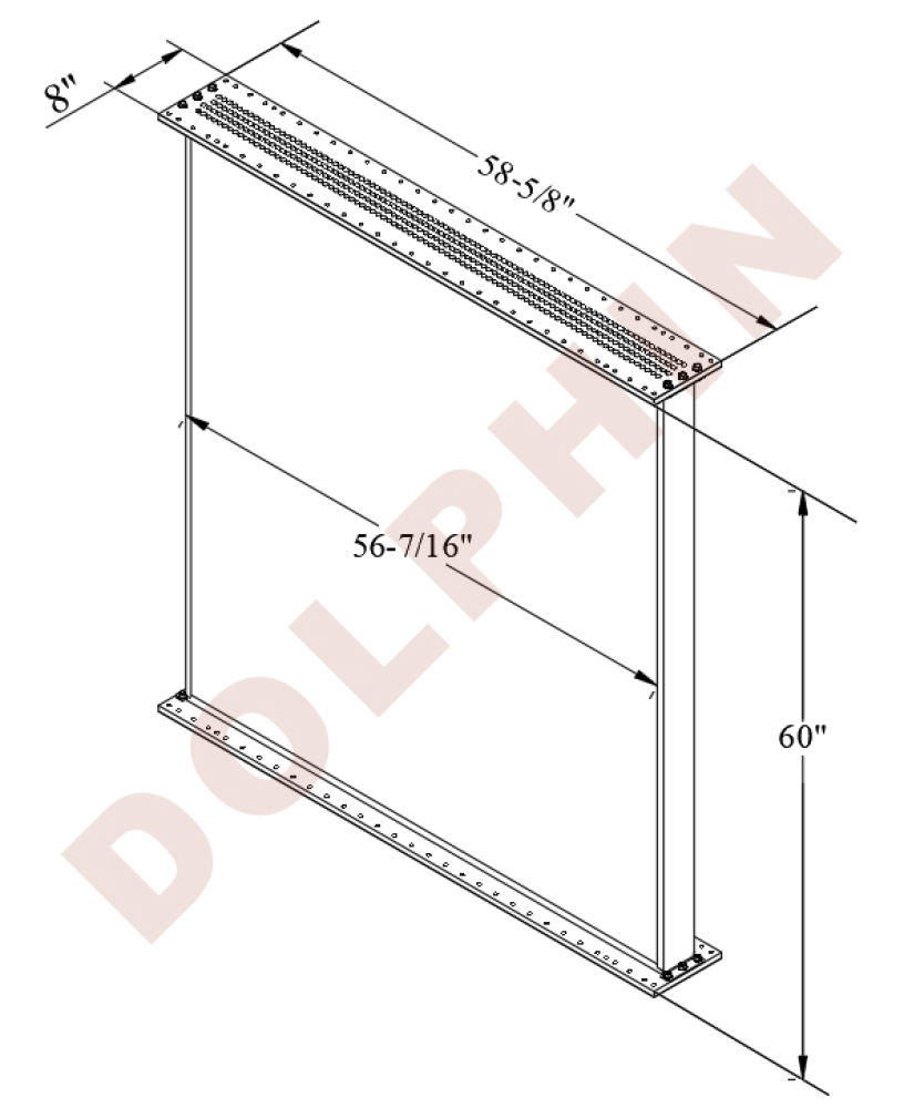 Core - LOCOMOTIVE CORE - 60’’ x 56-7/16’’ x 3-5/8’’ - Core