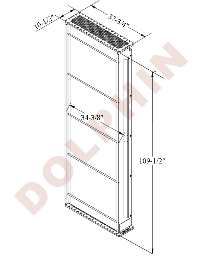 Core - 109-1/2’’ x 34-3/8’’ x 7-3/16’’ - Core