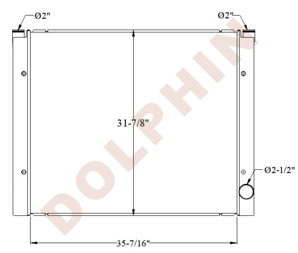 Volvo Radiator 35-7/16’’ X 31-7/8’’ 2-1/1’’