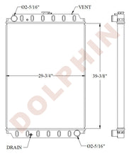 Radiator - 39 3/8’’ x 29 3/4’’ x 2 3/8’’ Radiator