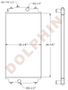 CATERPILLAR Radiator - C18 - 49-5/8