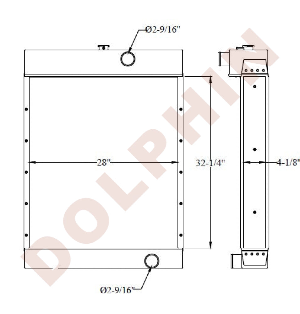 CATERPILLAR RADIATOR - CAT 3406 (32-1/4 x 28 x 4-1/8