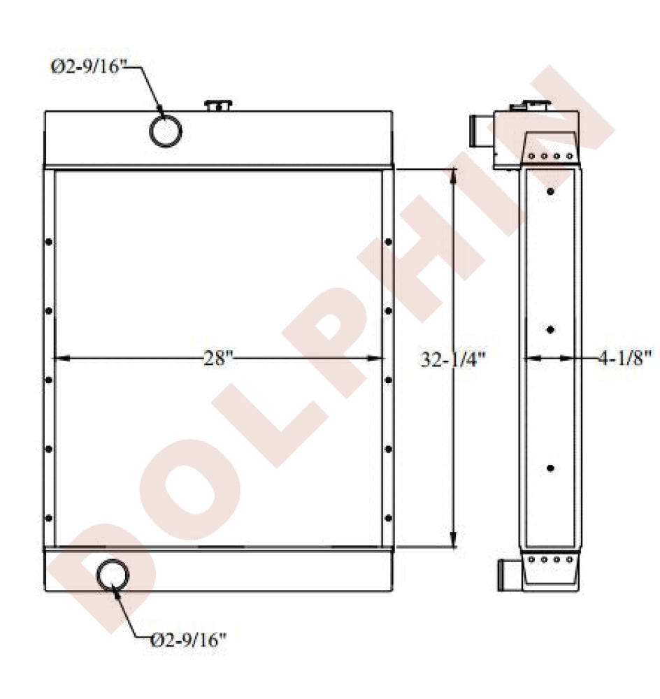 CATERPILLAR RADIATOR - CAT 3306 (32-1/4 x 28 x 4-1/8