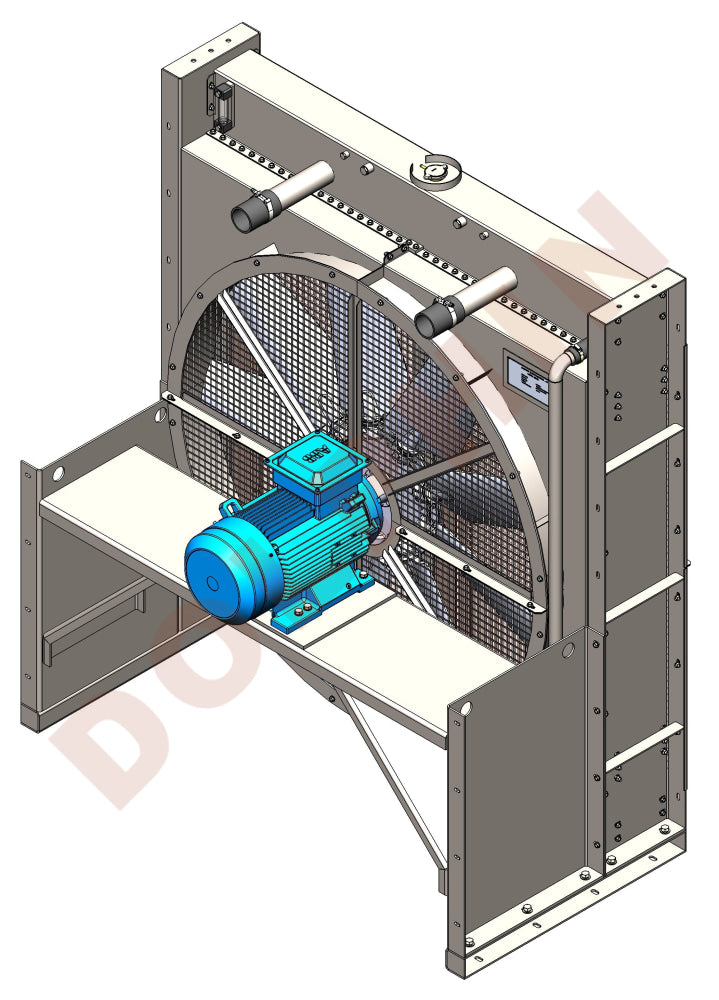 MTU GENERATOR - 16V2000 G65 - Overall Size: 84-1/4 x 75-5/8 x 43-13/16’’ - Radiator