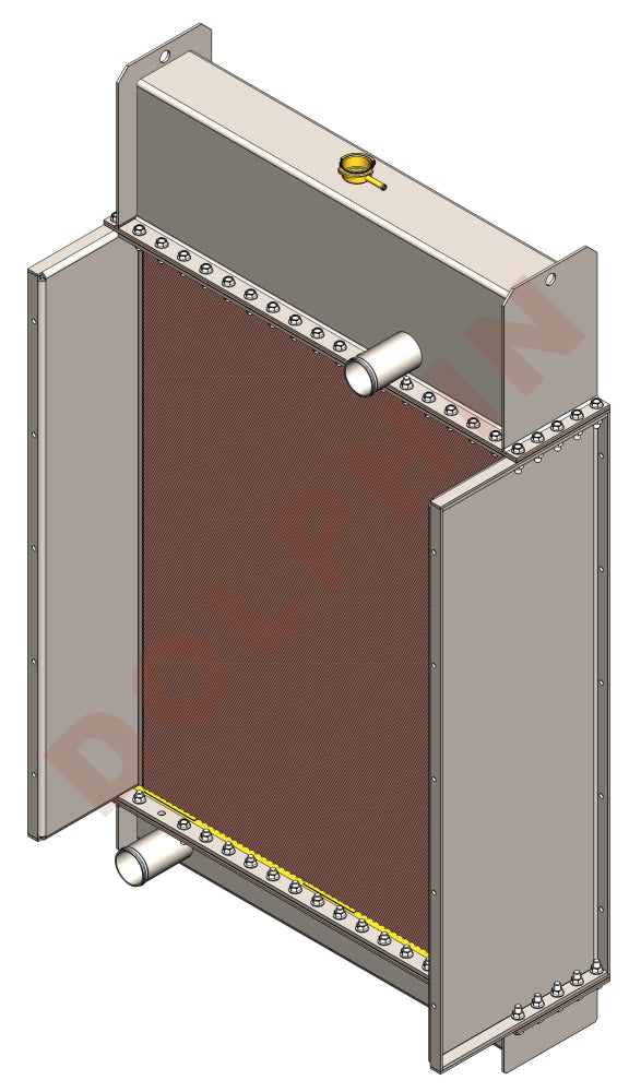 NORDHAVN Radiator - 150 kW 3 Ph 450 V 60 Hz (2011-) Over all size: 54-1/8 x 33-1/8 x 13-9/16’’ - Radiator