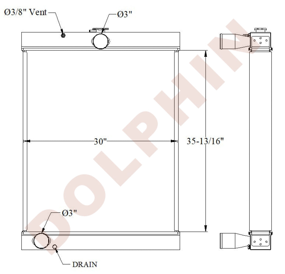 KUBOTA Radiator 35 13/16