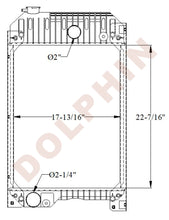 PERKINS Radiator - JCB Caterpillar XQP100 DE88E0 DE110E3 D80 D100 100440 10042 - 22 7/16’’ x 17 13/16’’ x 3 1/1’’