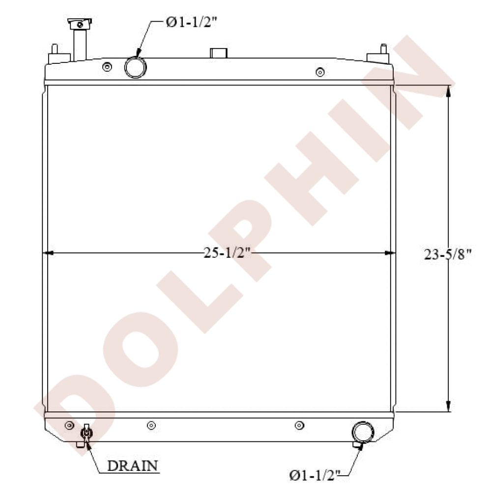 Shindaiwa Radiator - 23-5/8 X 25-1/2 2-1/8’’ Radiator