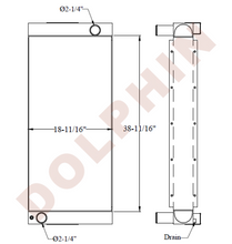 Shuttle Wagon Radiator - 38 11/16’ X 18 4 7/16’ Radiator