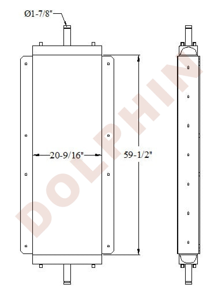 Radiator - 59 1/2’’ x 20 9/16’’ x 5 1/2’’ - Radiator