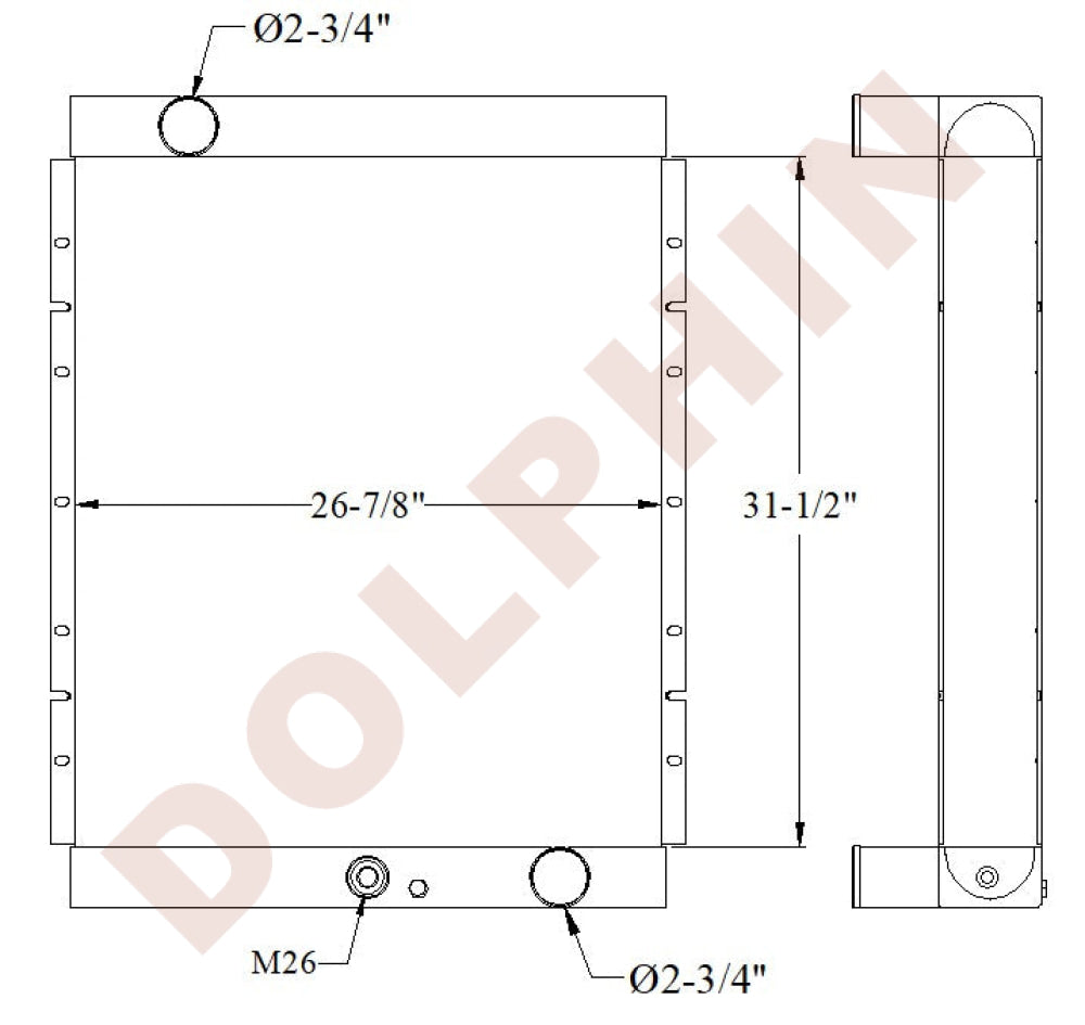 Radiator - 31 1/2’’ x 26 7/8’’ x 4 3/4’’ - Radiator