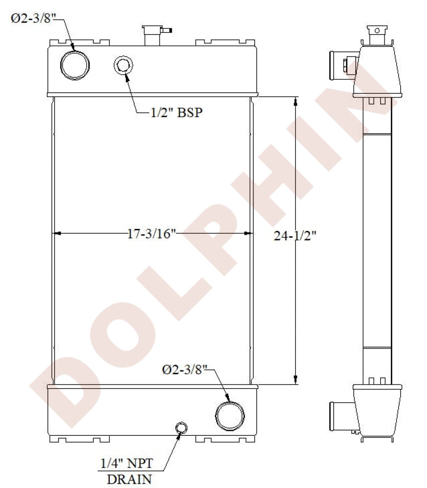 Sdmo Radiator Mounts SDMO Radiator - 24 1/2