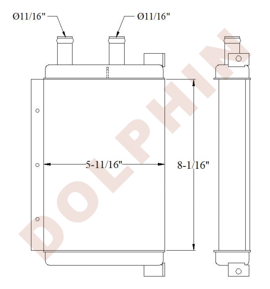 Radiator 8 1/16’’ x 5 11/16’’ x 1 1/4’’ Radiator