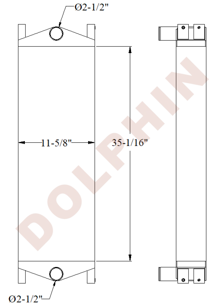 PERKINS CAC - 2206A 2206C 2206D 2506A 1506A - 35-1/16’’ x 11-5/8’’ x 5-5/8’’ - CAC