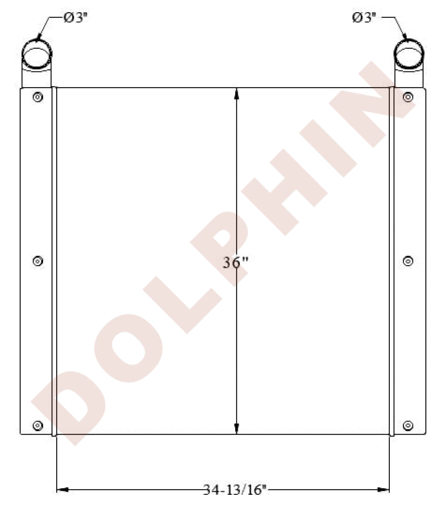 Charge Air Cooler - 34-13/16 X 36 3-1/8’’