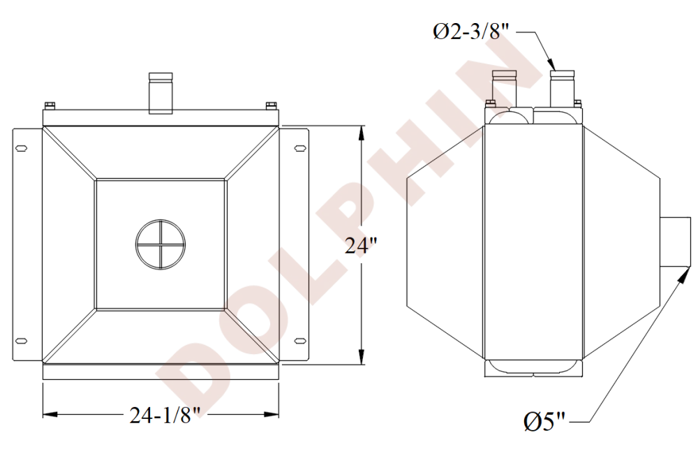 CAC -24’’ x 24-1/8’’ x 9-15/16’’ - CAC