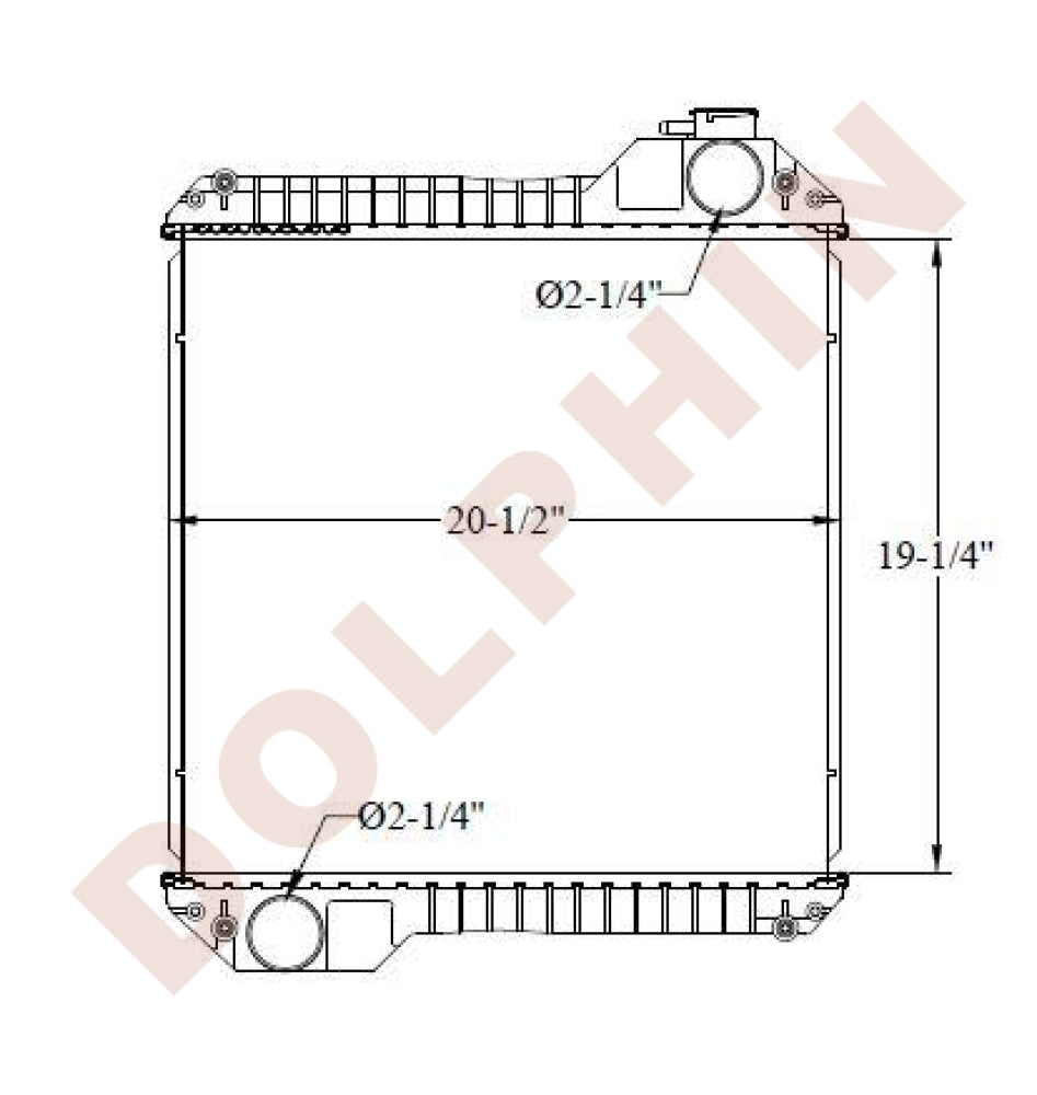 JCB RADIATOR - 19-1/4 x 20-1/2 x 4