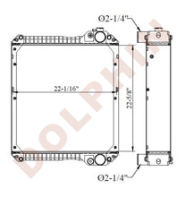 CASE RADIATOR - 22-5/8 x 22-1/16 x 4"