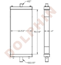 KOMATSU RADIATOR - 50-3/8’’ x 16-5/8’’ x 4’’ Radiator