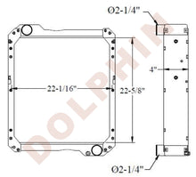 JCB RADIATOR - 22-5/8	x 22-1/16 x 4"