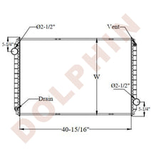 INTERNATIONAL RADIATOR - Navistar 2000 (1993-2005) 40-15/16 x 29-3/8 x 1-3/4"