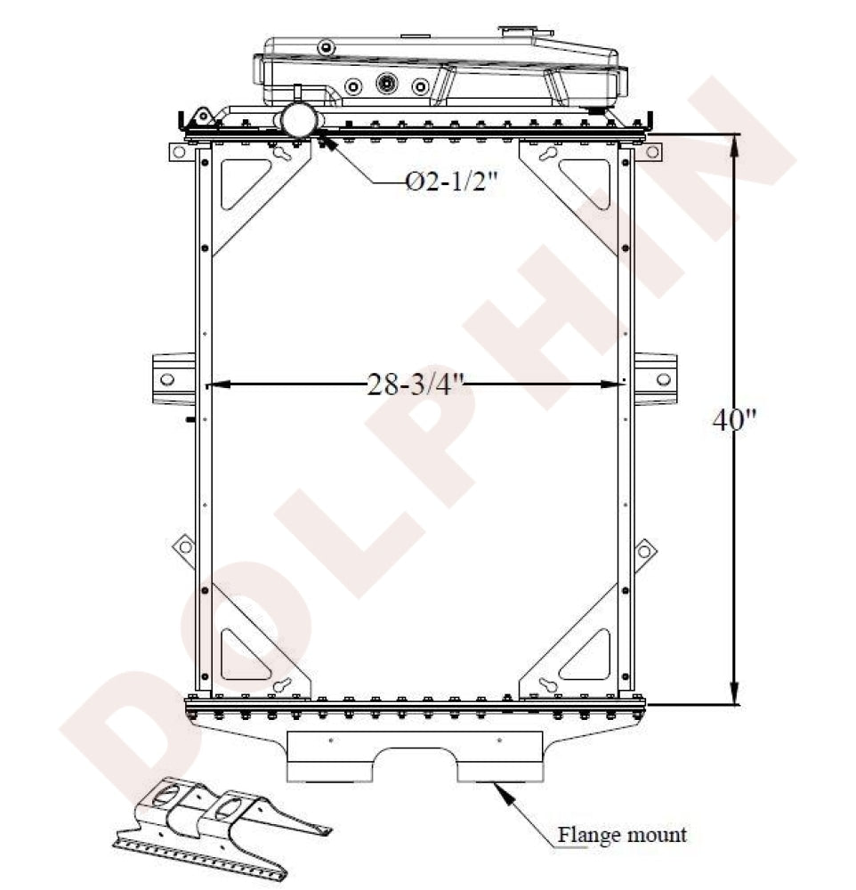 T4000 Radiator KENWORTH RADIATOR - T400, T600A, T800, W900 (1984-2007) 40