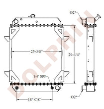 FREIGHTLINER RADIATOR - THOMAS BUS 29-3/4''x 25-3/8'' x 2-3/8''