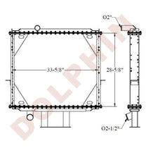 MACK RADIATOR - RD SERIES (1985-1993) 28-5/8" x 33-5/8" x 2-3/8"