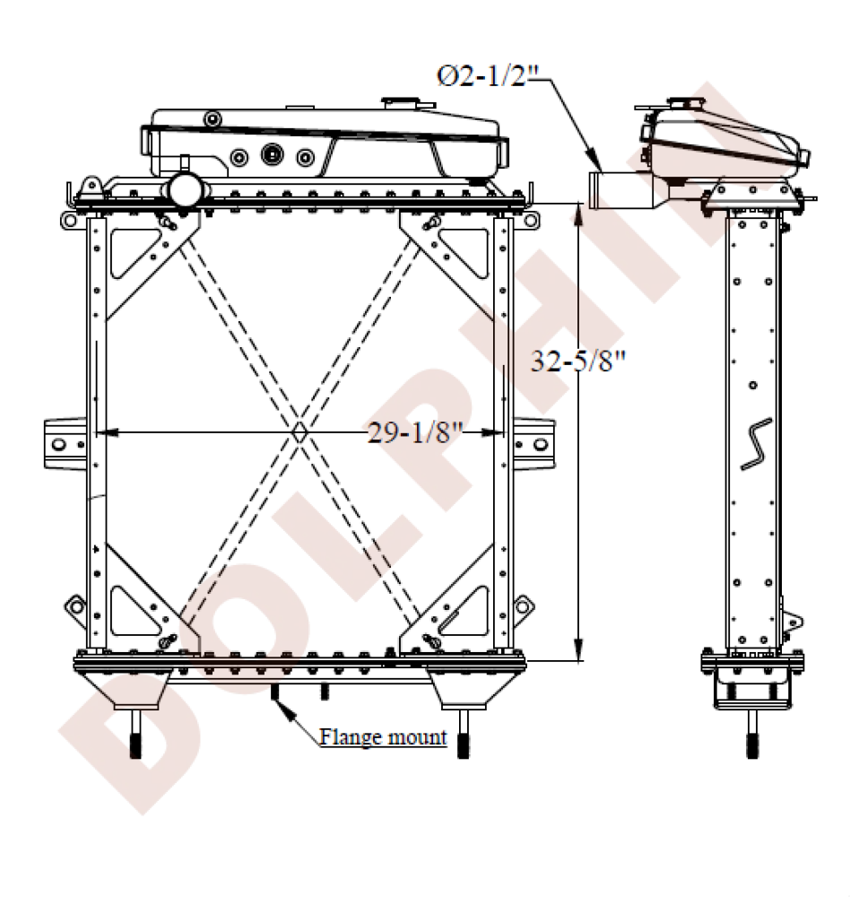 KENWORTH RADIATOR - T450 (1993-1995) 32-3/8