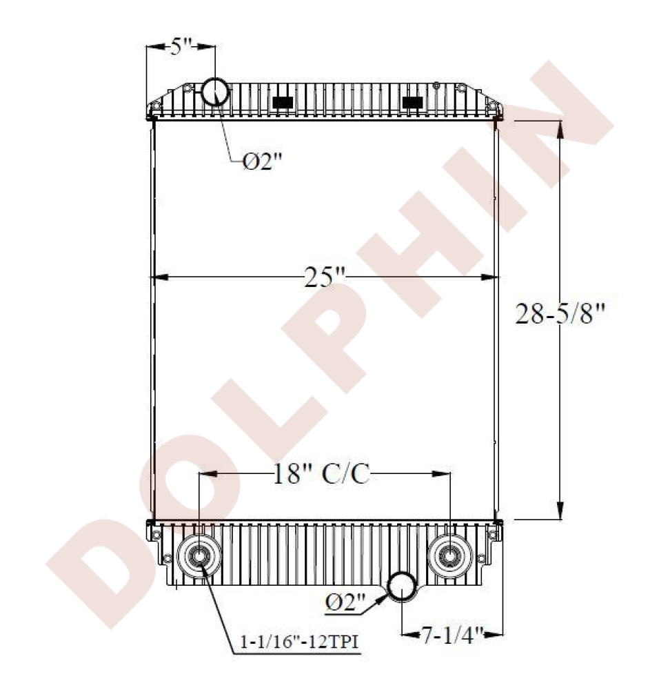 FREIGHTLINER RADIATOR - FL60,70 (1997-2004) 28-5/8