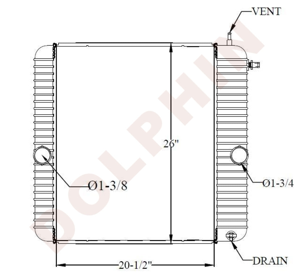 International Radiator Pin INTERNATIONAL RADIATOR - 3000 (2002-2011) 20-1/2 x 26 x 2-1/4 ...
