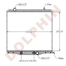 INTERNATIONAL RADIATOR - Navistar 35-1/4 x 41-1/2 x 2-1/8’’ - Radiator