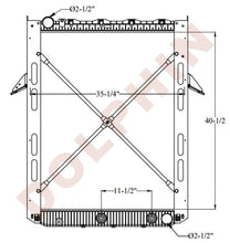 VOLVO RADIATOR - CXU612 Vision (2008-2010) 40-1/2 x 35-1/4 x 1-7/8’’ Radiator