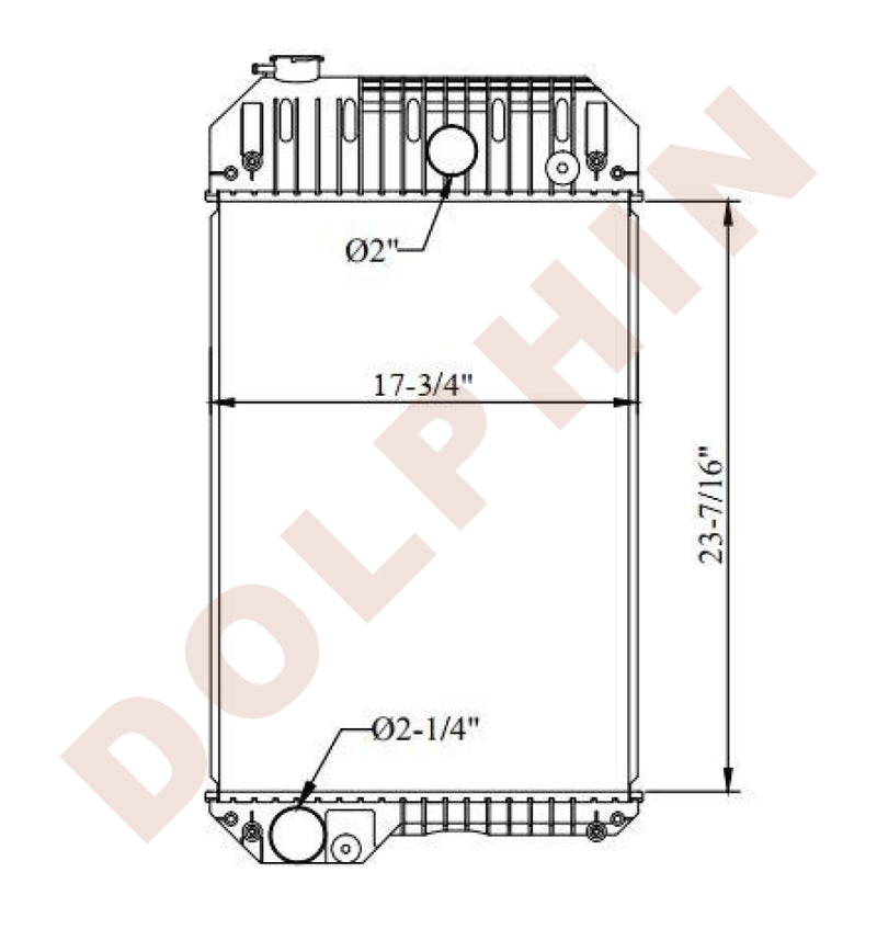 PERKINS GENERATOR RADIATOR - 23-7/16'' x 17-3/4'' x 4''